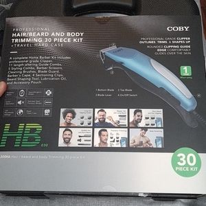 Hair/Bear and body trimming 30pcs kit blue-silver